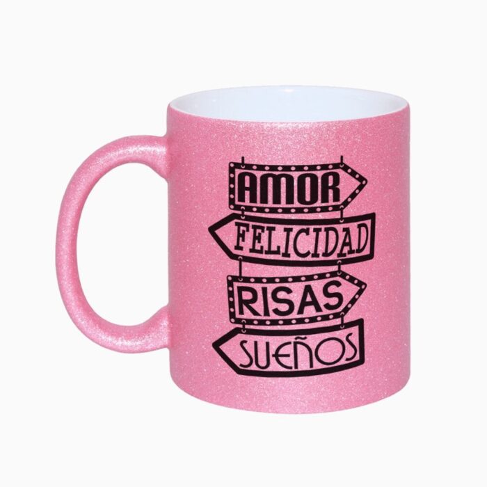 Amor, Felicidad, Risas ,Sueños (Glitter)