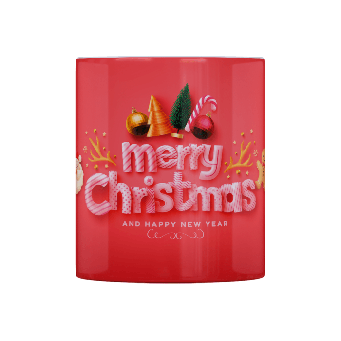 Taza Merry Christmas (roja)