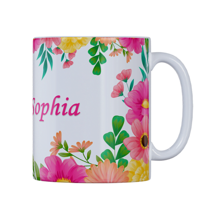 Taza tropical + nombre