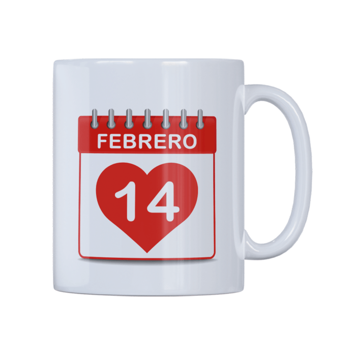 Taza 14 de febrero + foto