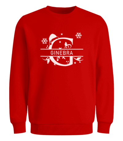 Sudadera monograma alfabetico navideño