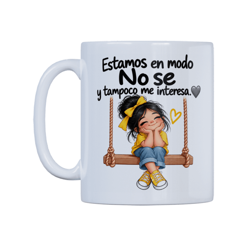 Taza personalizada divertida Estamos en modo No sé